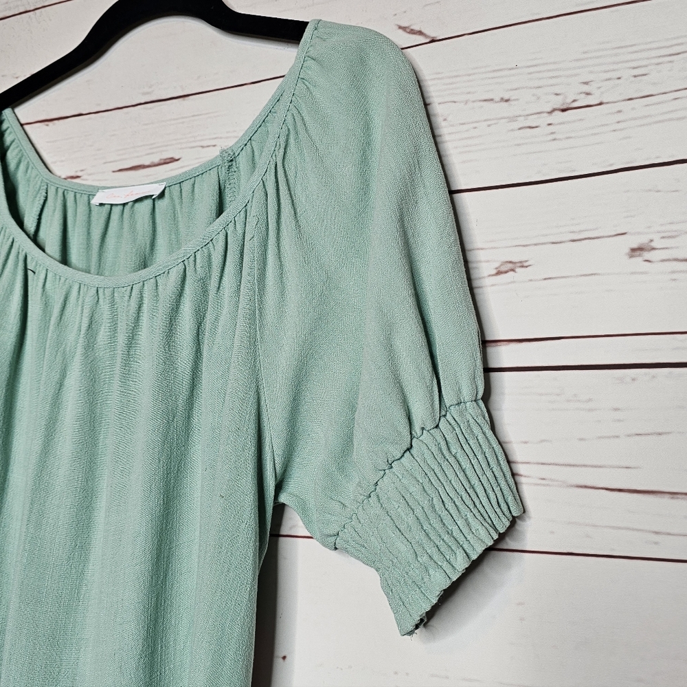 Ces Femme Mint Green Tiered Mini Dress - Picture 6 of 13